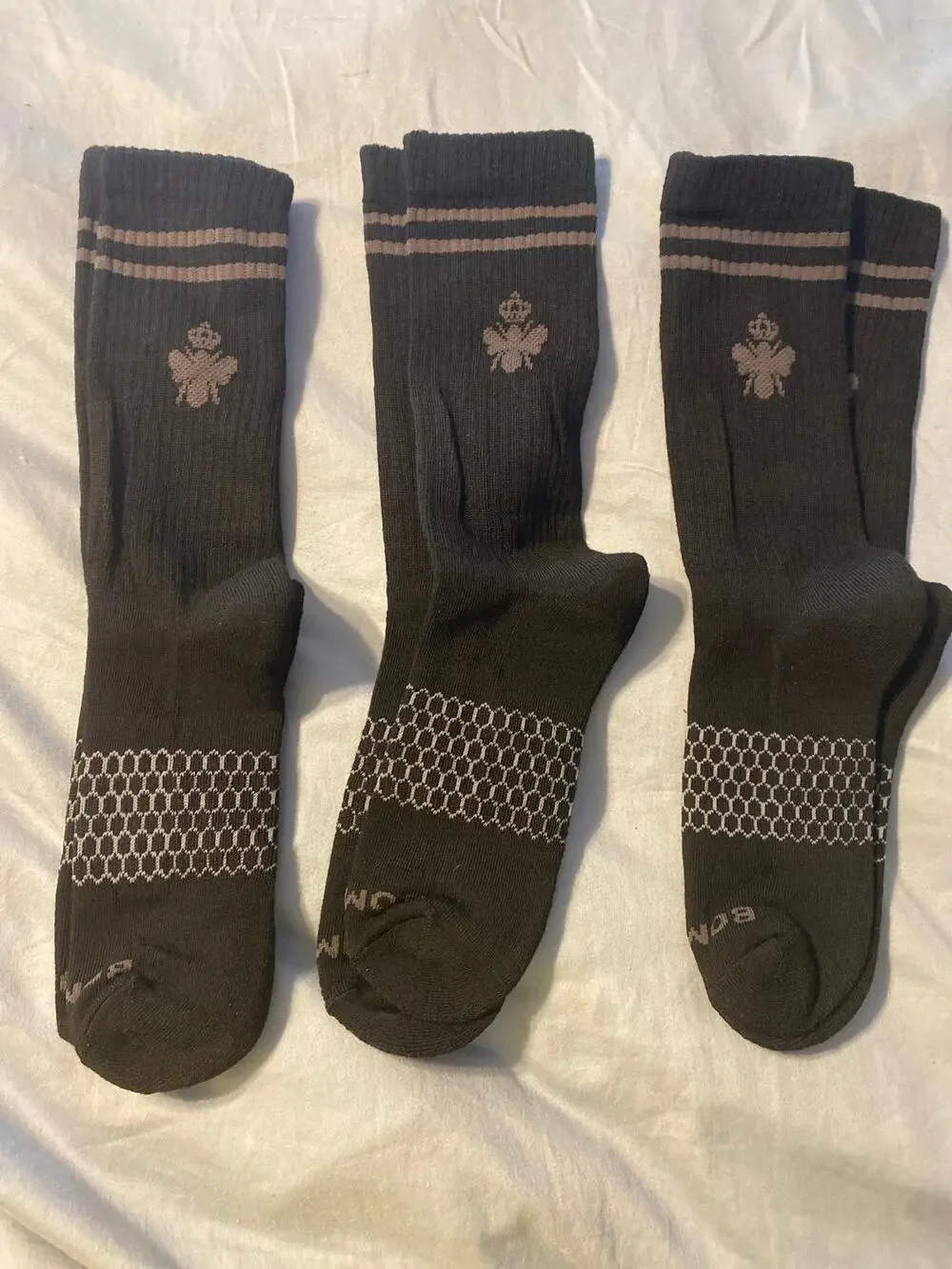 Brand New Bombas Crew Socks Lot of 3 Men's 9.5-13/ Women's 10.5-13